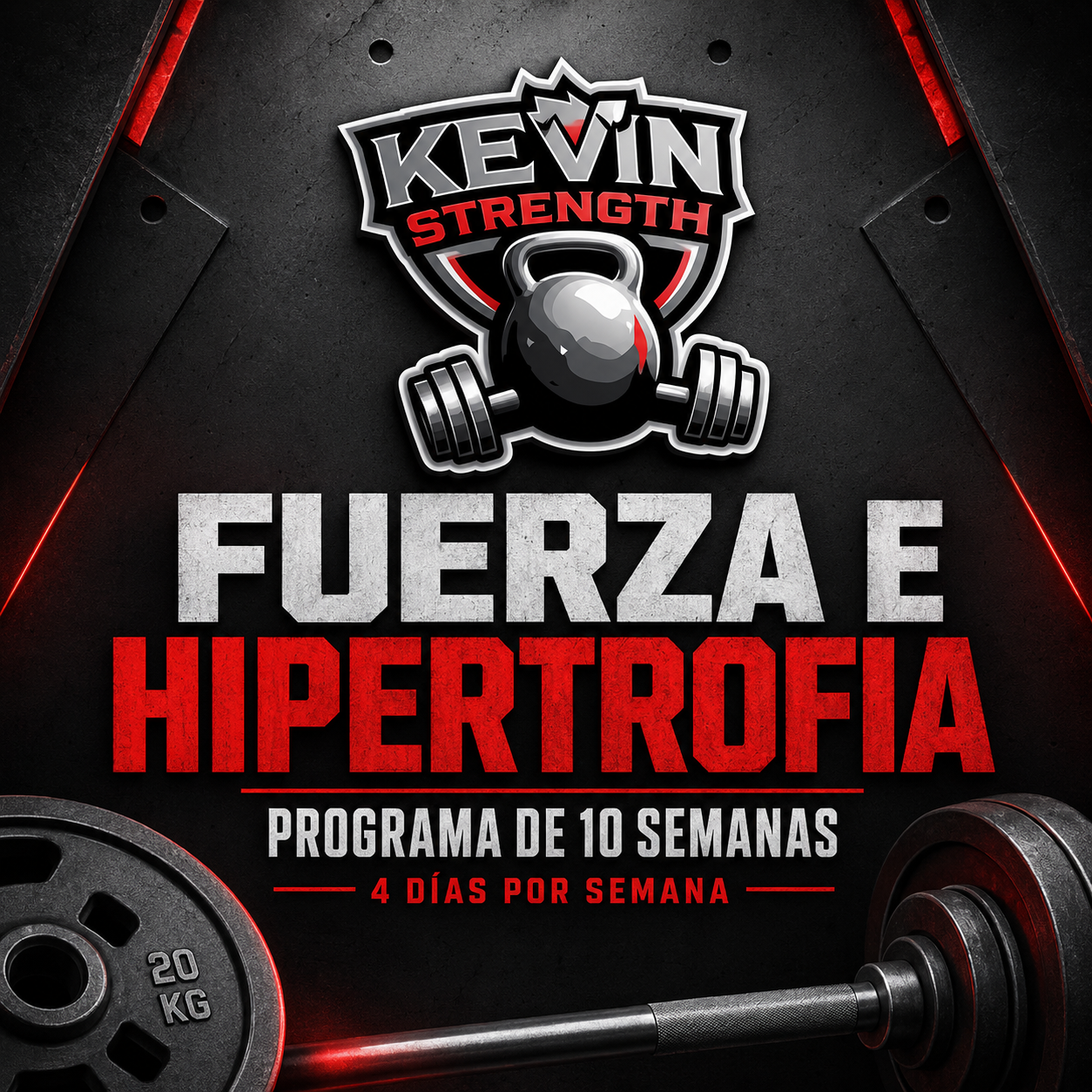 Portada del programa Fuerza e Hipertrofia de 10 semanas